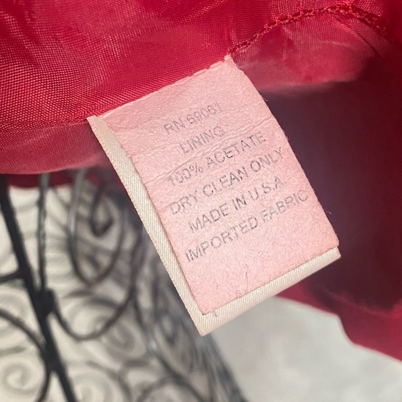 Y2K Cache red animal print zip up vest size M - Picture 8 of 9